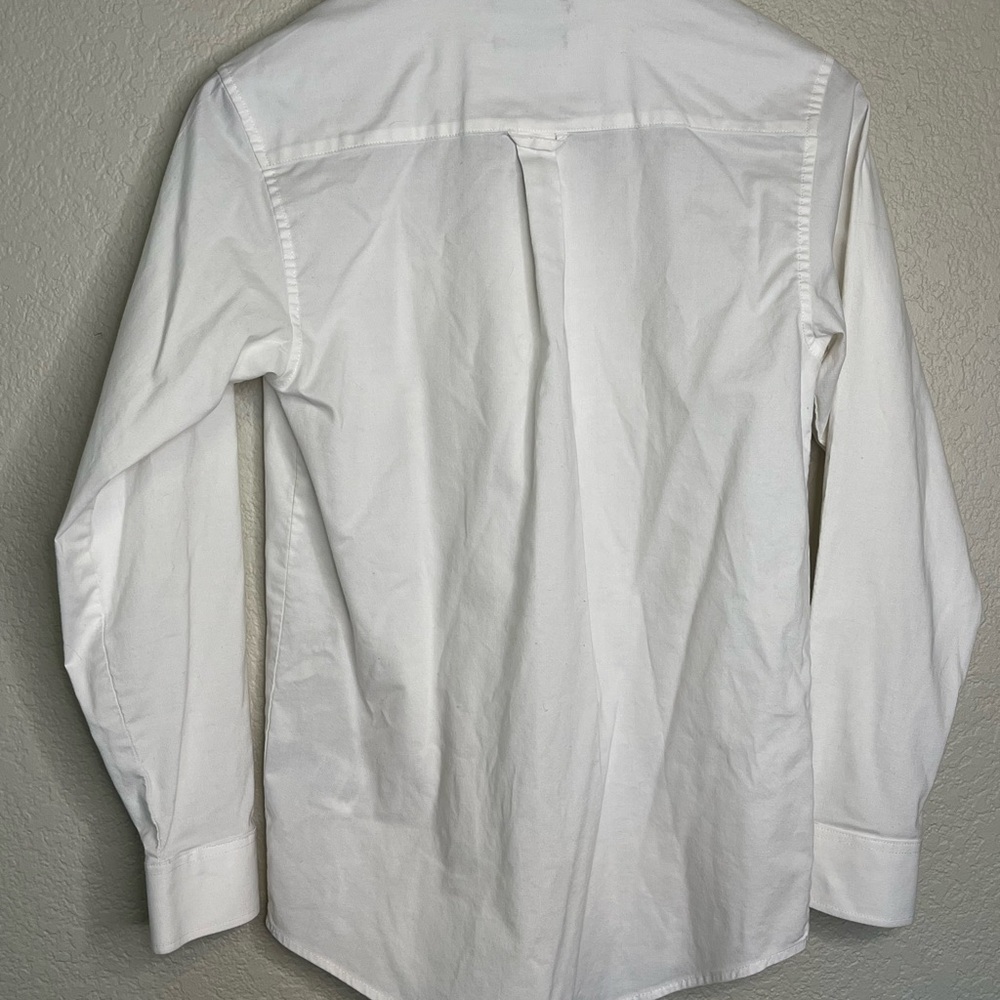 IZOD White Button-Down Dress Shirt One Front Pocket Boys Size 14/16 - Picture 9 of 11